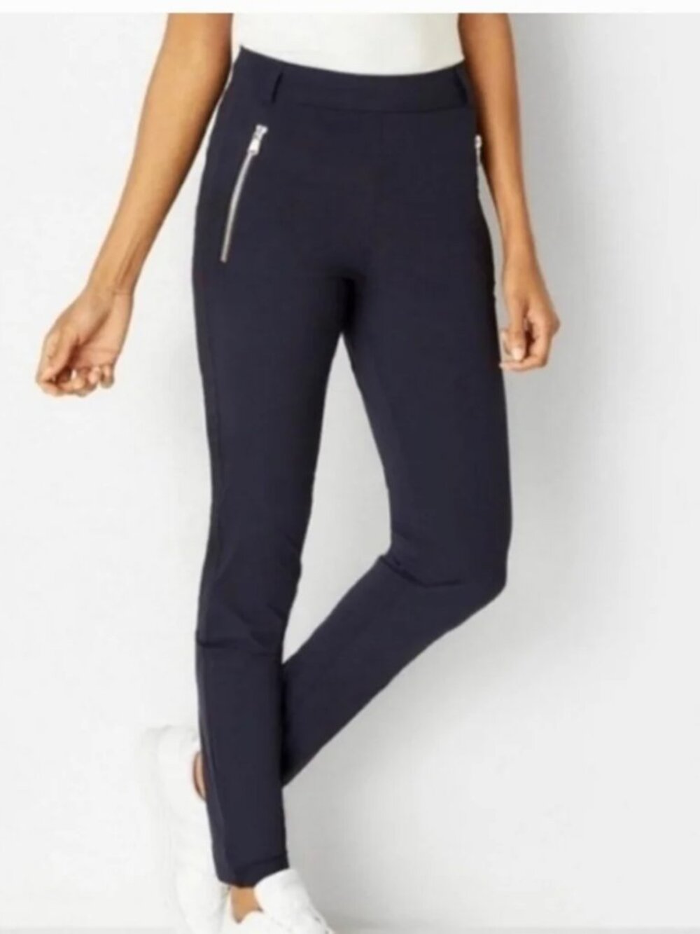 NEW! ANATOMIE MARISA CURVY HI WAIST PANT TAPERED SLIM LEG TRAVEL SIDE ZIP sz S